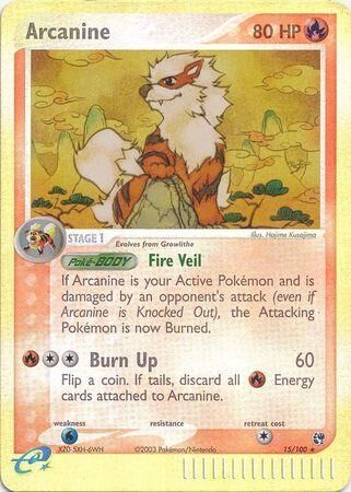 Arcanine - 15/100 - Reverse Holo - EN