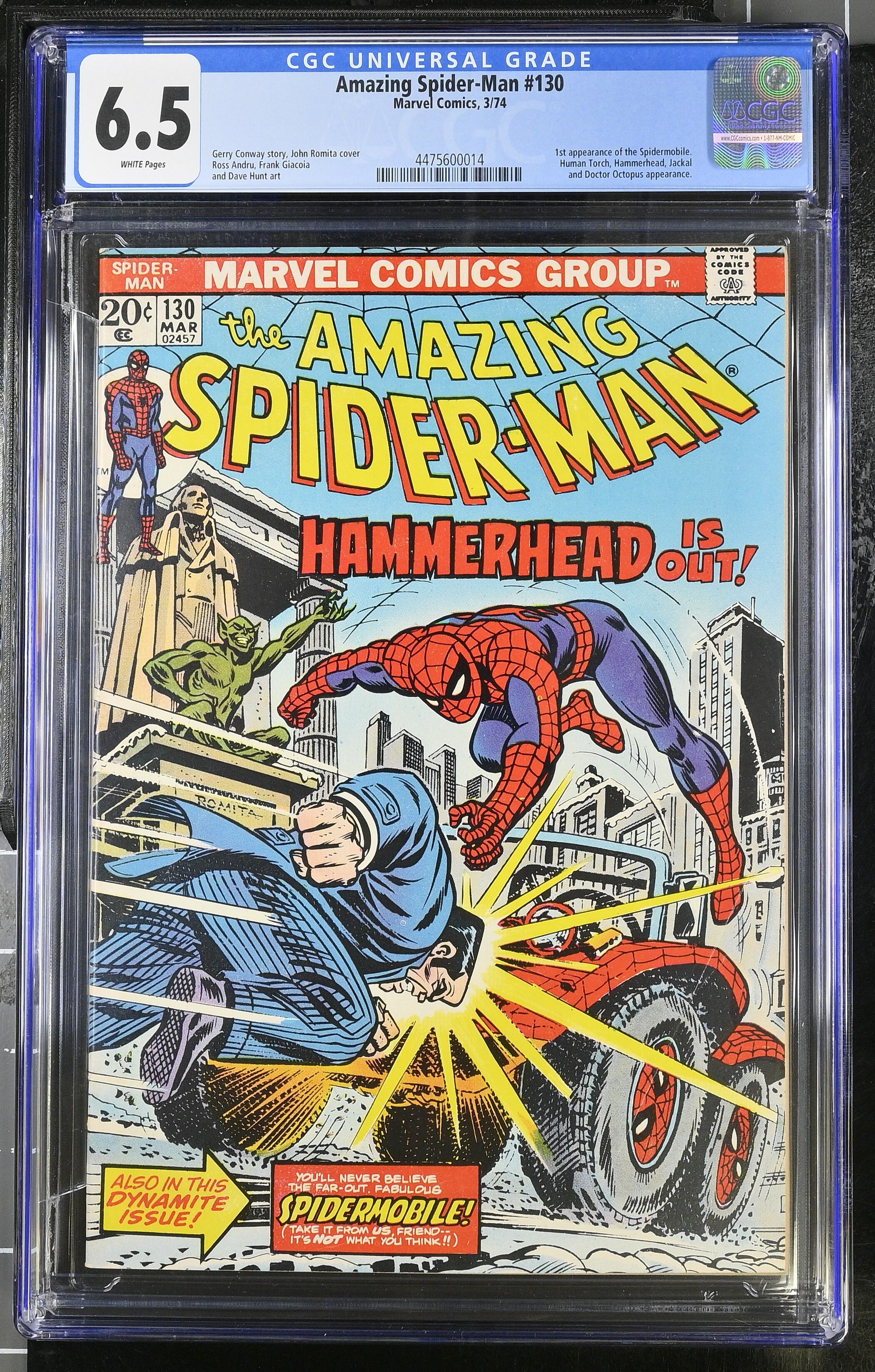 Amazing Spider-Man #130 CGC 6.5 Amazing Spider-Man #130 CGC 6.5