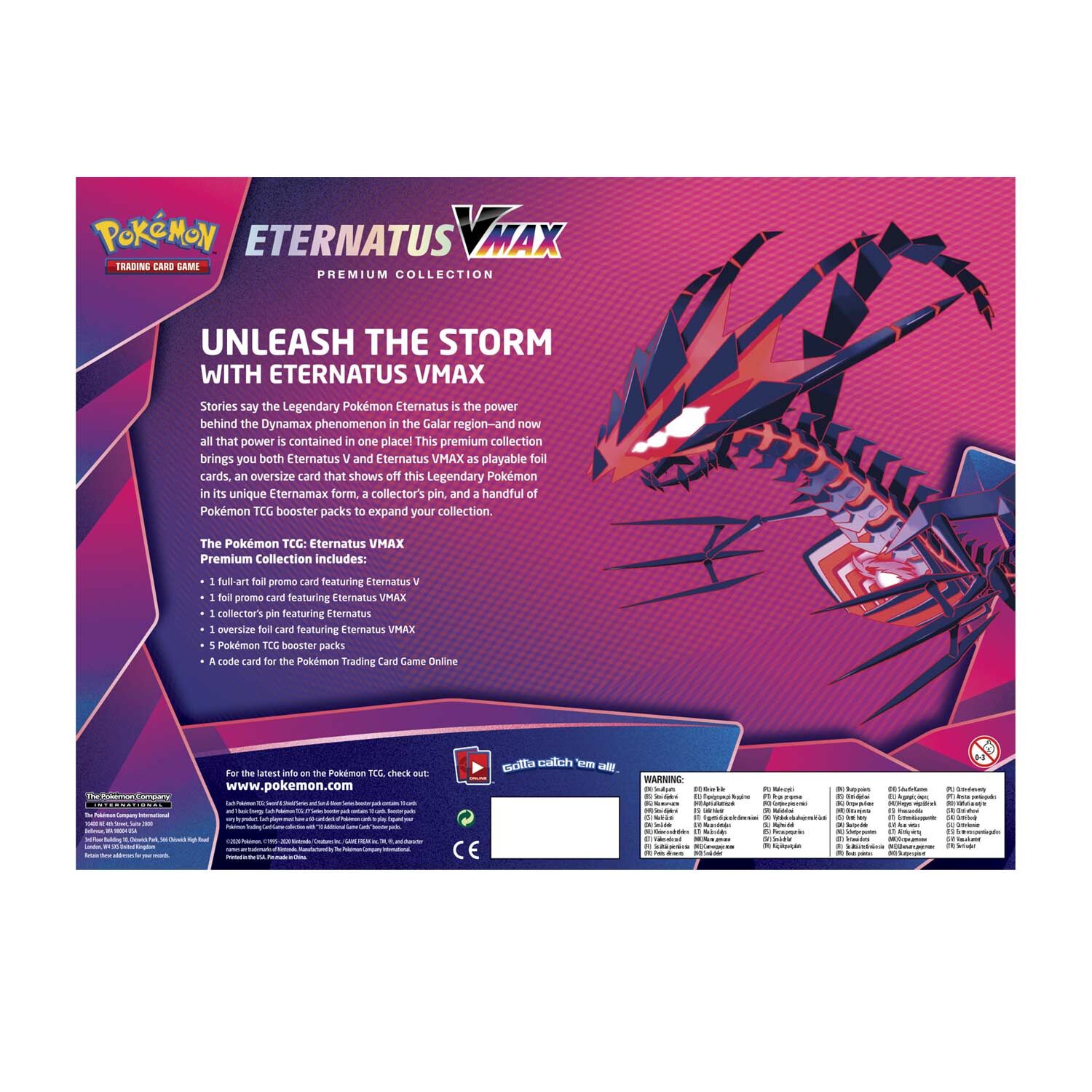 Pokémon Eternatus VMAX Premium Collection Box - EN