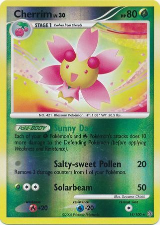Cherrim - 14/100 - Reverse Holo - EN