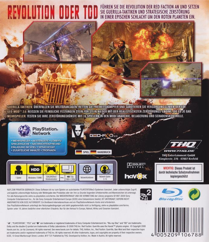 Red Faction: Guerrilla - PS3