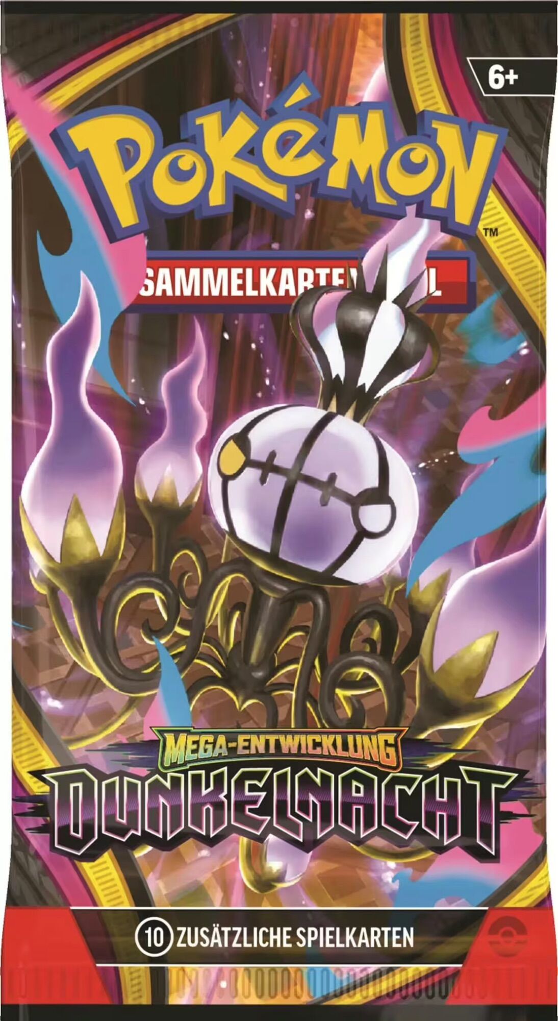Pokémon TCG: Mega Evolution (ME05) - Dunkelnacht Booster 1 Random Booster Pack (10 Cards) - DE