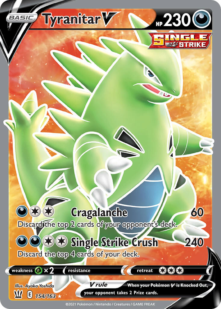 Tyranitar V - 154/163 - EN Tyranitar V - 154/163 - EN