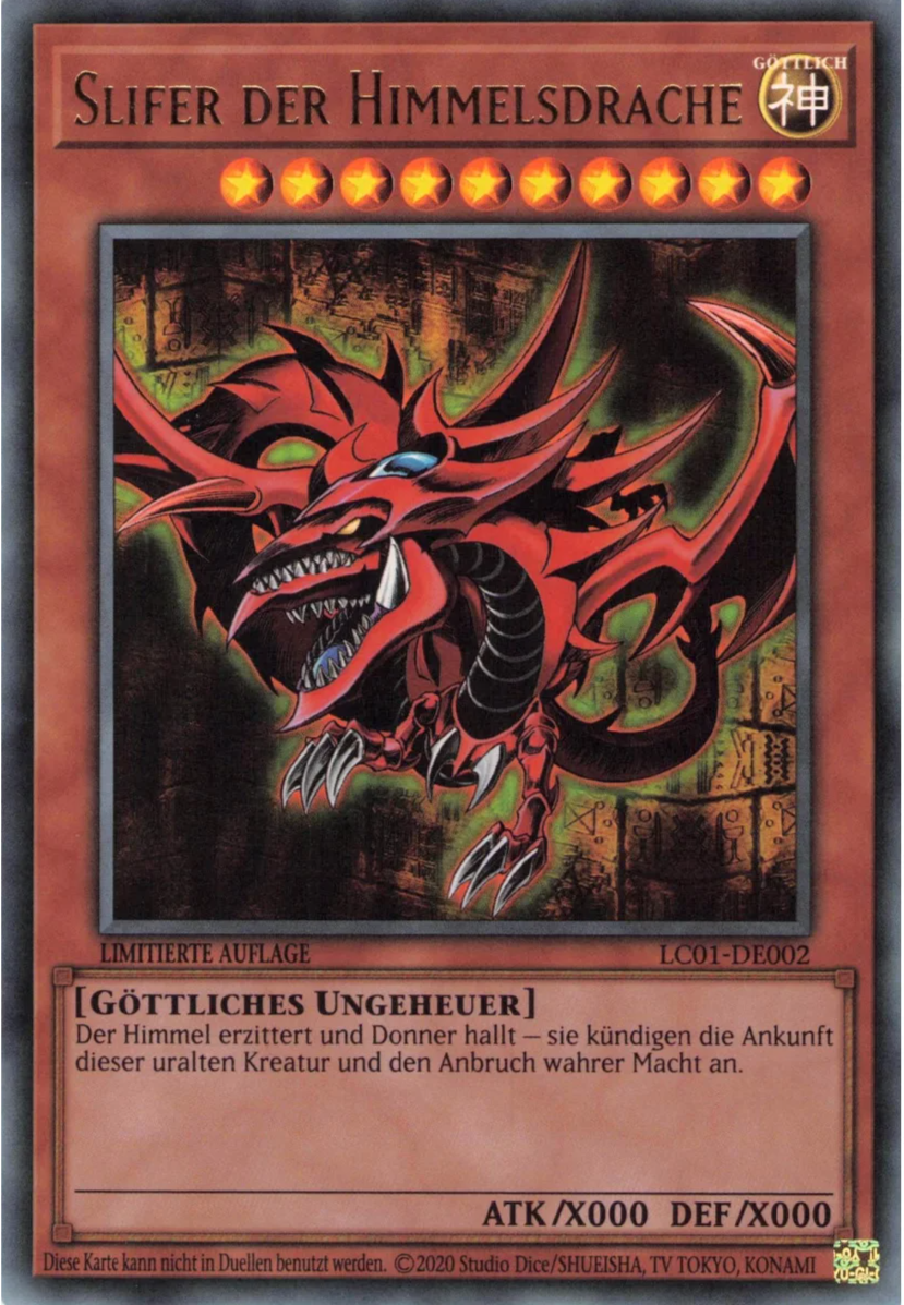 Slifer der Himmelsdrache - LC01-DE002 - Ultra Rare Slifer der Himmelsdrache - LC01-DE002 - Ultra Rare