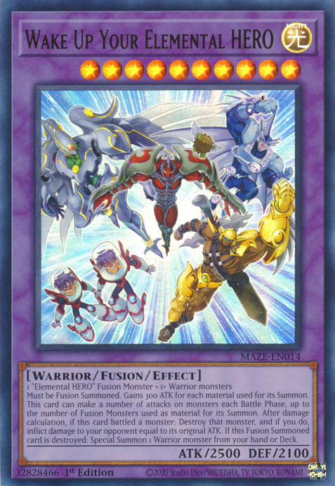 Wecke deinen Elementar-HELDEN - MAZE-014 - Ultra Rare - 1. Auflage Wecke deinen Elementar-HELDEN - MAZE-014 - Ultra Rare - 1. Auflage