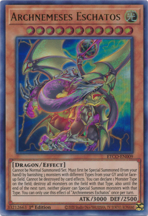 Oberster Todfeind Eschatos - ETCO-009 - Ultra Rare - 1. Auflage Oberster Todfeind Eschatos - ETCO-009 - Ultra Rare - 1. Auflage