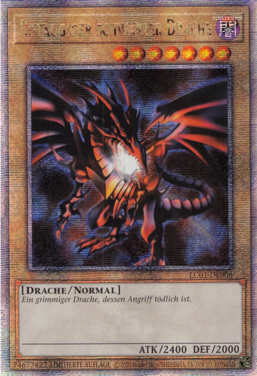 Rotäugige Schwarzer Drache - LC01-DE006 - Quarter Centuary Secret Rare Rotäugige Schwarzer Drache - LC01-DE006 - Quarter Centuary Secret Rare