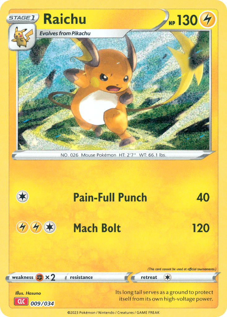 Raichu - 009/34 - EN