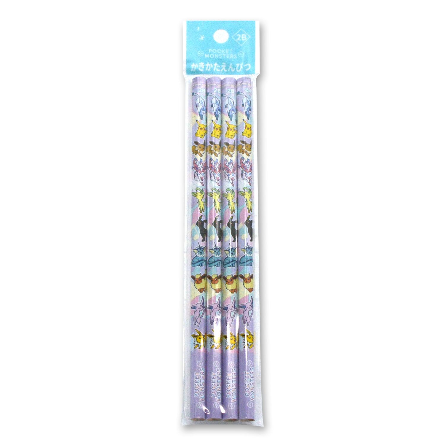 Pokemon Center Original Kakikata Pencil 2B Pastel Flakes (4 Pack)