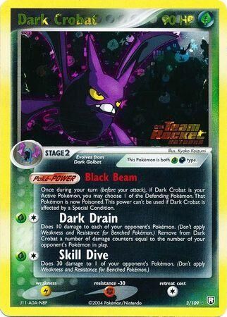 Dark Crobat - 3/109 - Reverse Holo - EN Dark Crobat - 3/109 - Reverse Holo - EN