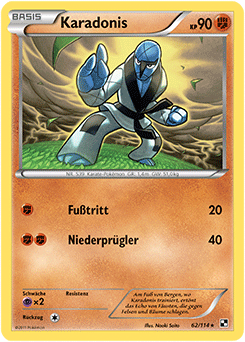 Karadonis - 62/114 - Reverse Holo - Pokémon TCG - Near Mint - DE