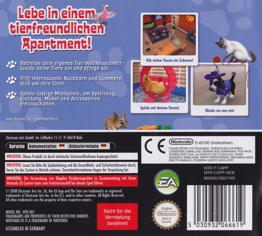 The Sims 2: Apartment Pets - DE