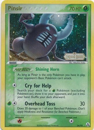 Pinsir - 24/92 - Reverse Holo - EN Pinsir - 24/92 - Reverse Holo - EN
