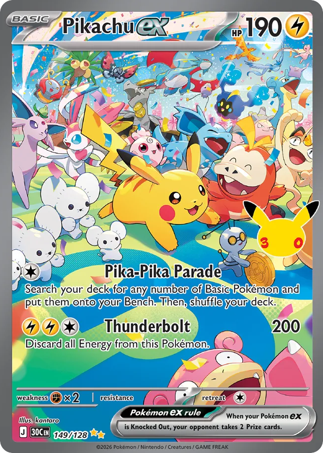 Pikachu ex - 149/128 - EN
