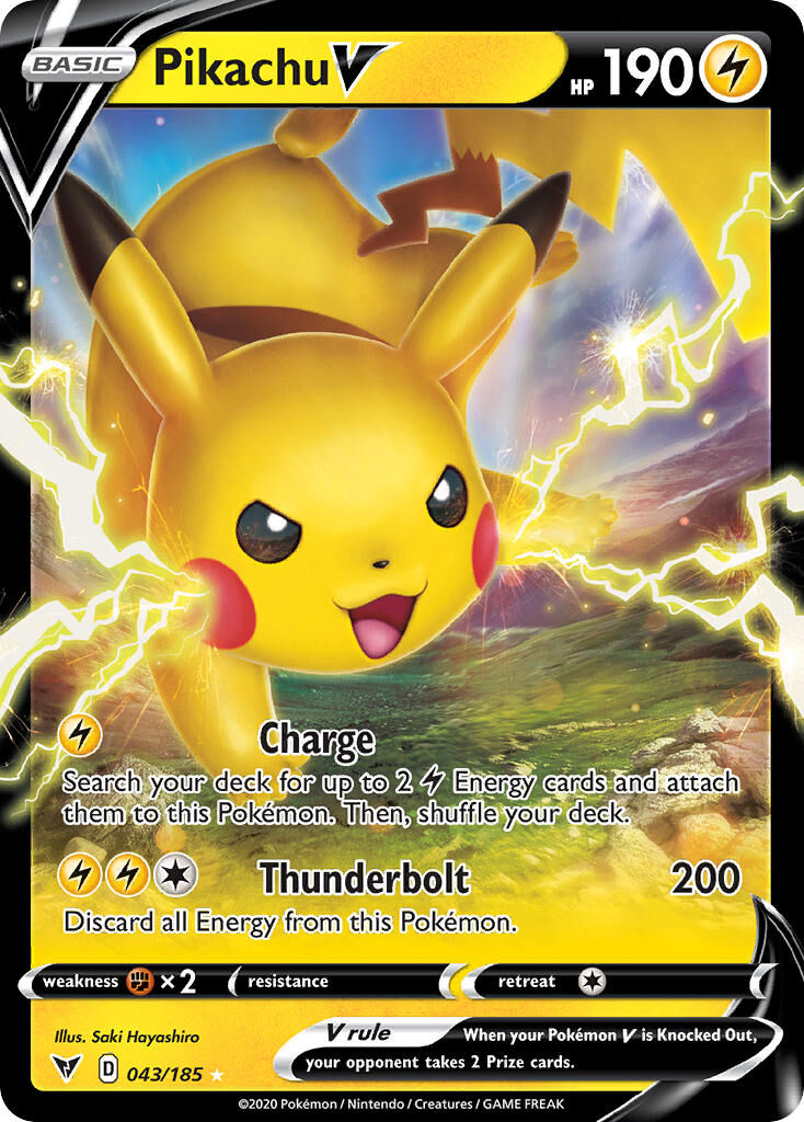 Pikachu V - 043/185 - EN Pikachu V - 043/185 - EN
