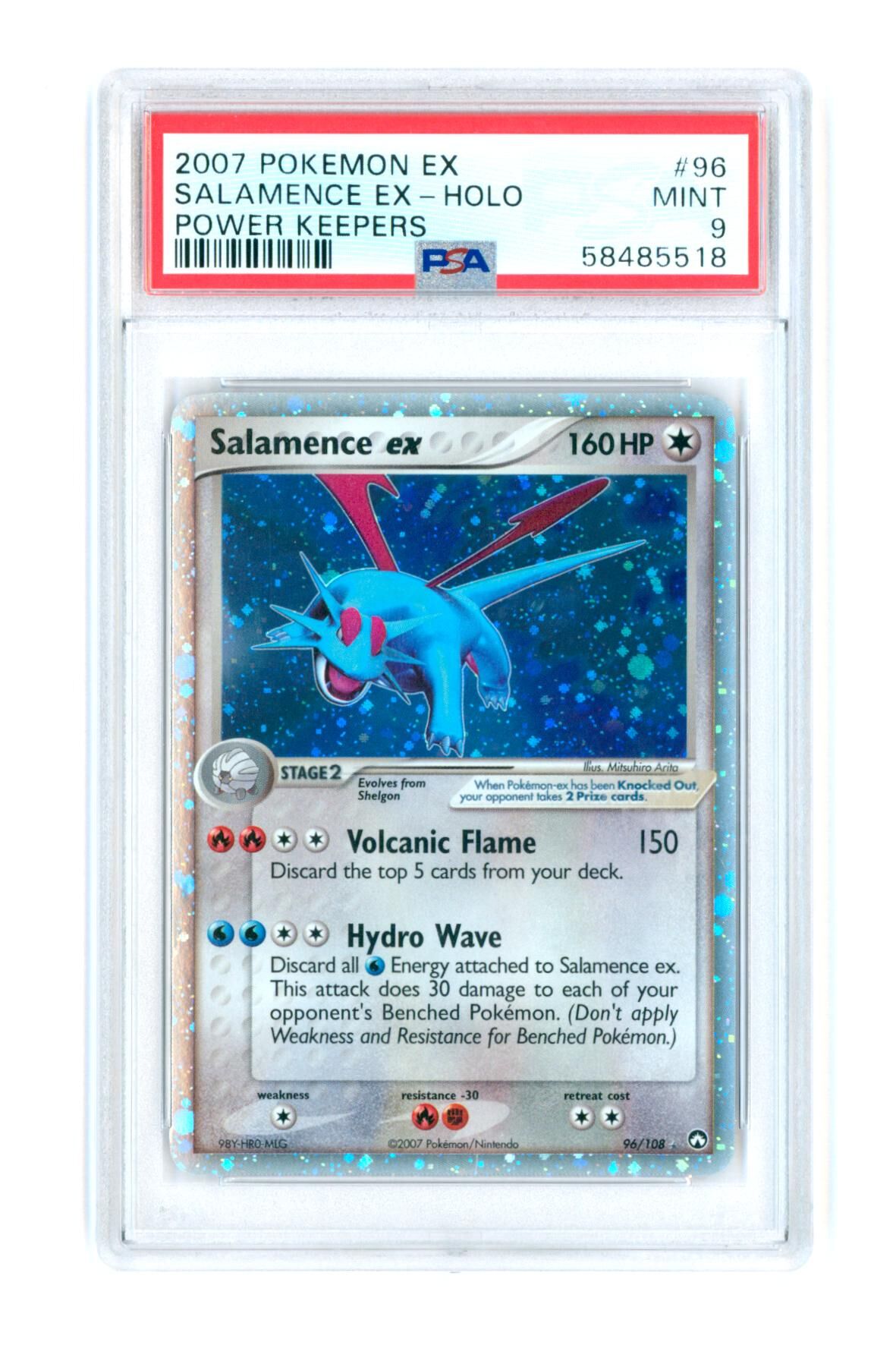 Salamence EX 96/108 - Holo - Power Keepers - 2007 - PSA 9 MINT - Pokémon