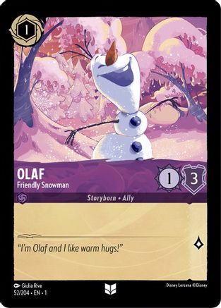 Olaf - Friendly Snowman - 52/204 - EN Olaf - Friendly Snowman - 52/204 - EN