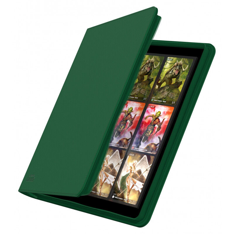 Ultimate Guard Ordner QuadRow ZipFolio 480 - 24-Pocket XenoSkin Grün