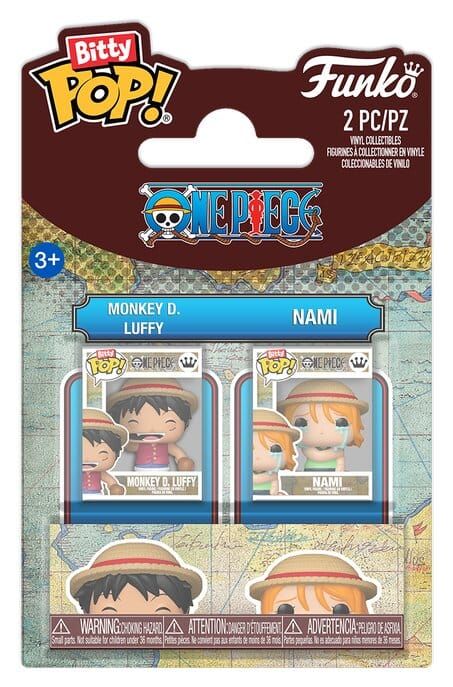 One Piece POP! Vinyl Figuren 2er-Pack Monkey D. Luffy & Nami 2 cm One Piece POP! Vinyl Figuren 2er-Pack Monkey D. Luffy & Nami 2 cm