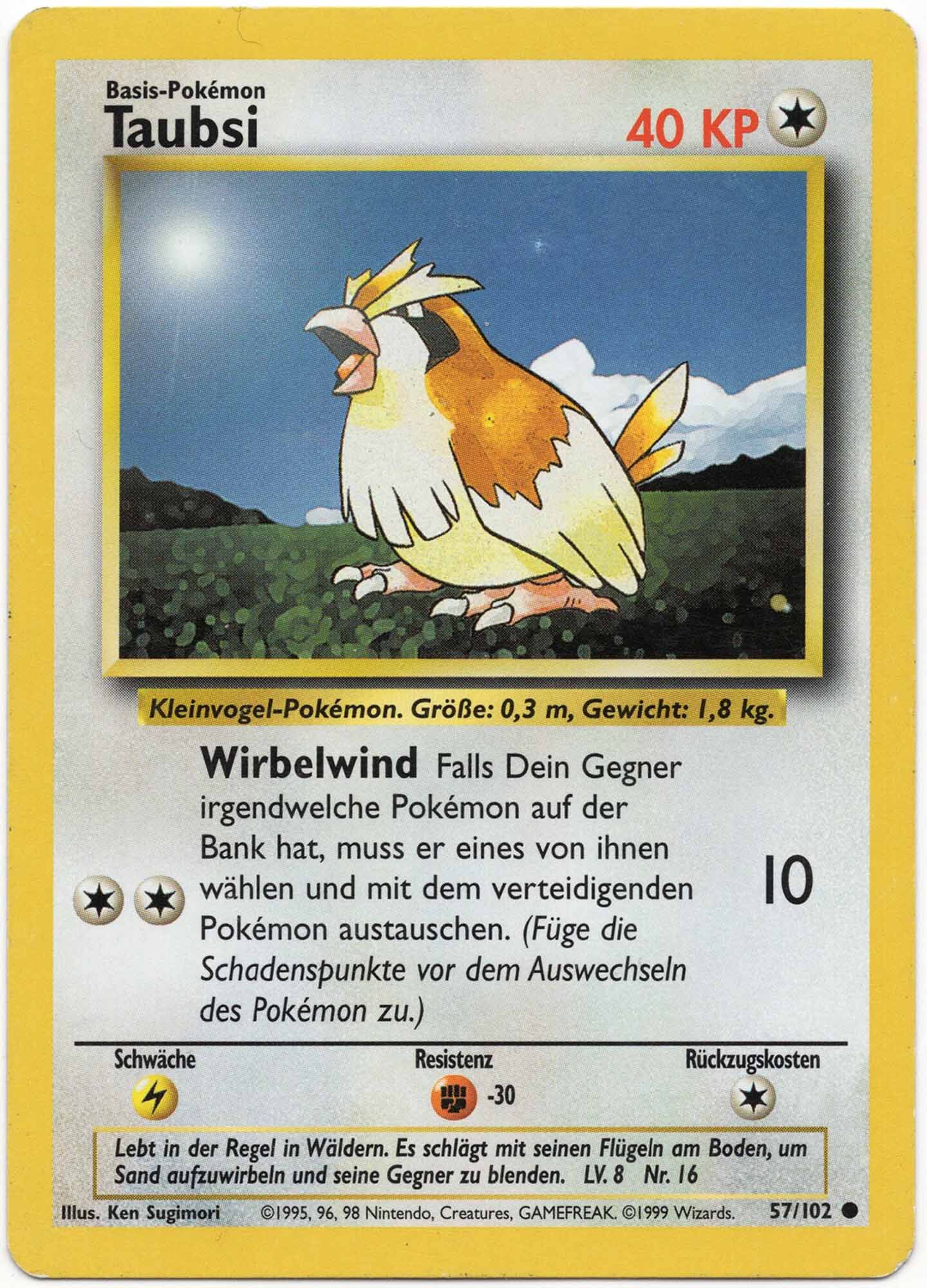 taubsi-57-102-pokemon-tcg-moderately-played Taubsi - 57/102 - Pokémon TCG - Moderately Played