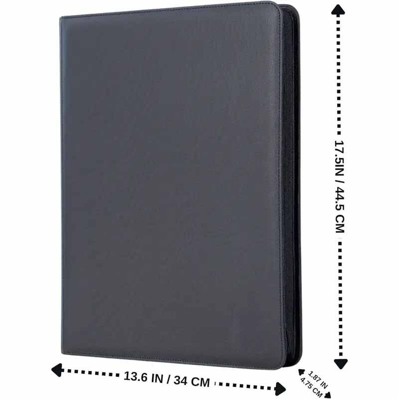 Mega ZipBinder Ordner 16-Pocket Dunkelblau (1024 Cards)