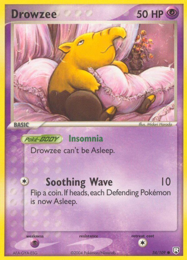 Drowzee - 54/109 - Reverse Holo - EN Drowzee - 54/109 - Reverse Holo - EN