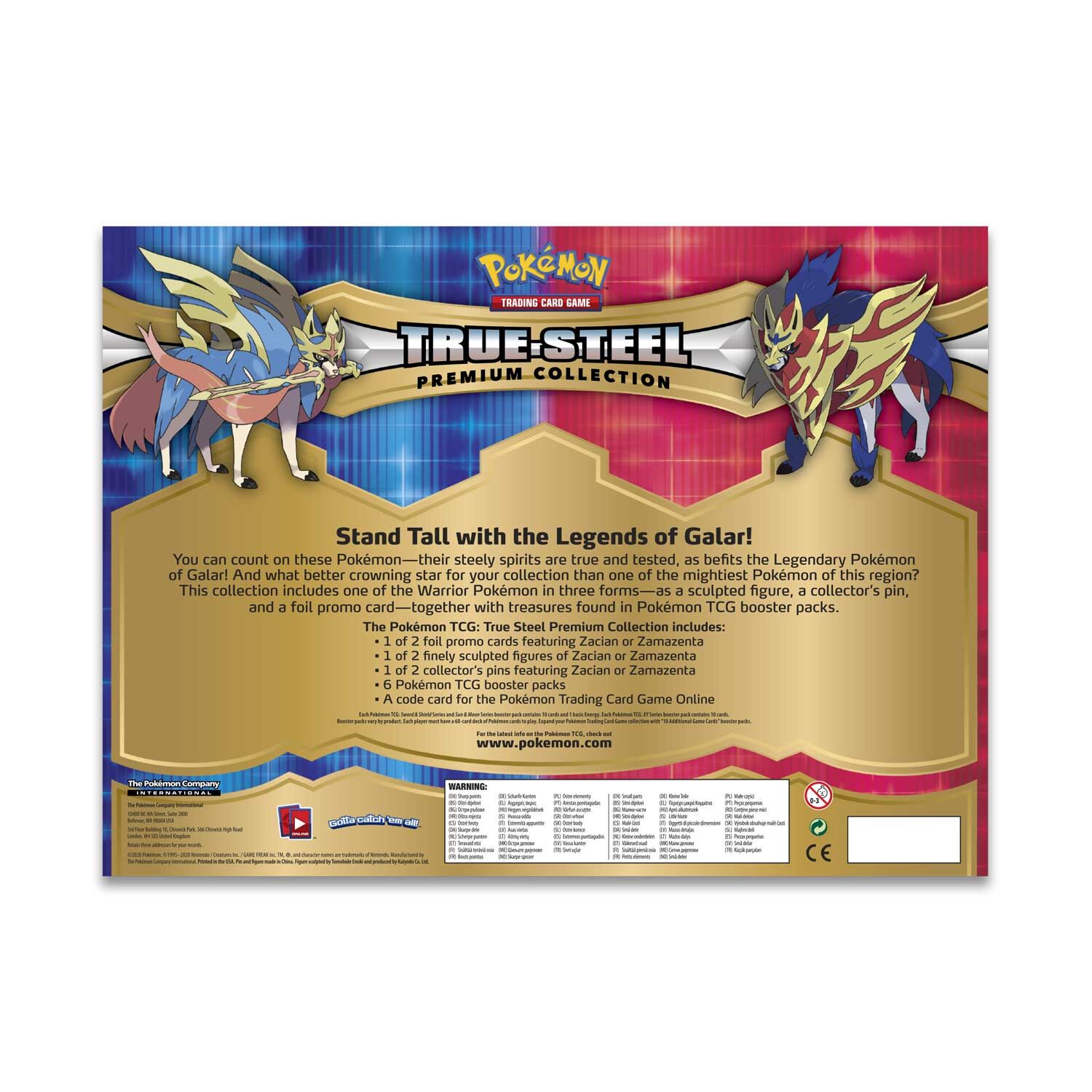 Pokémon True Steel Premium Collection Zamazenta Box - EN