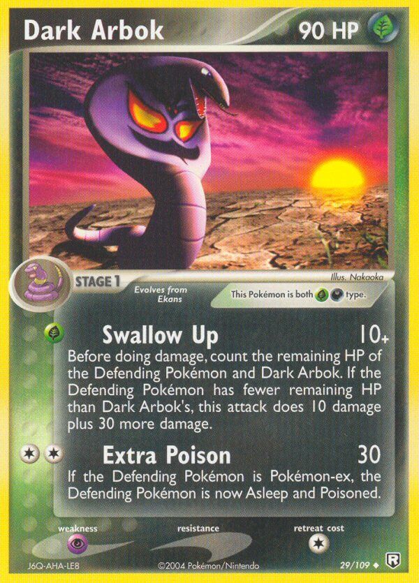 Dark Arbok - 29/109 - Reverse Holo - EN Dark Arbok - 29/109 - Reverse Holo - EN