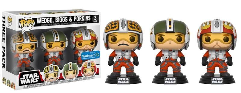 Star Wars POP! Vinyl Figuren 3er-Pack Wedge, Biggs & Porkins 9 cm