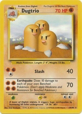Dugtrio - 19/102 - Unlimited - EN Dugtrio - 19/102 - Unlimited - EN