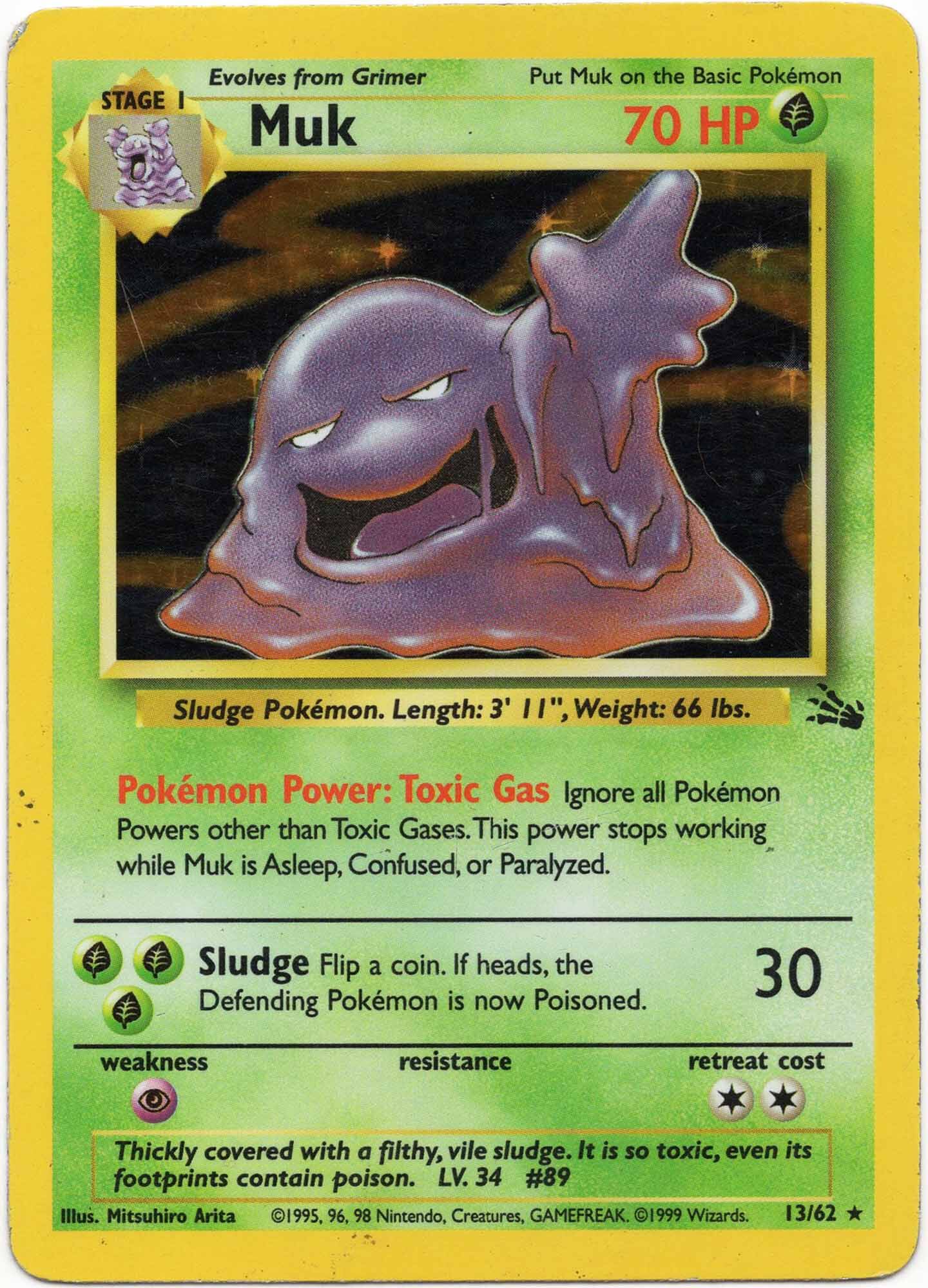 muk-13-62-poke-mon-tcg-heavily-played Muk - 13/62 - Pokémon TCG (Heavily Played)