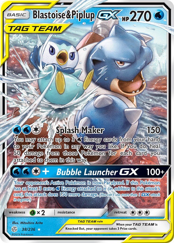 Blastoise & Piplup-GX - 38/236 - EN Blastoise & Piplup-GX - 38/236 - EN