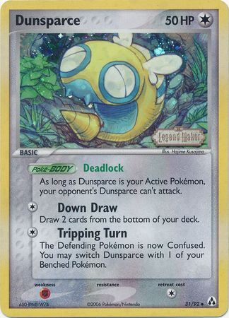 Dunsparce - 31/92 - Reverse Holo - EN Dunsparce - 31/92 - Reverse Holo - EN