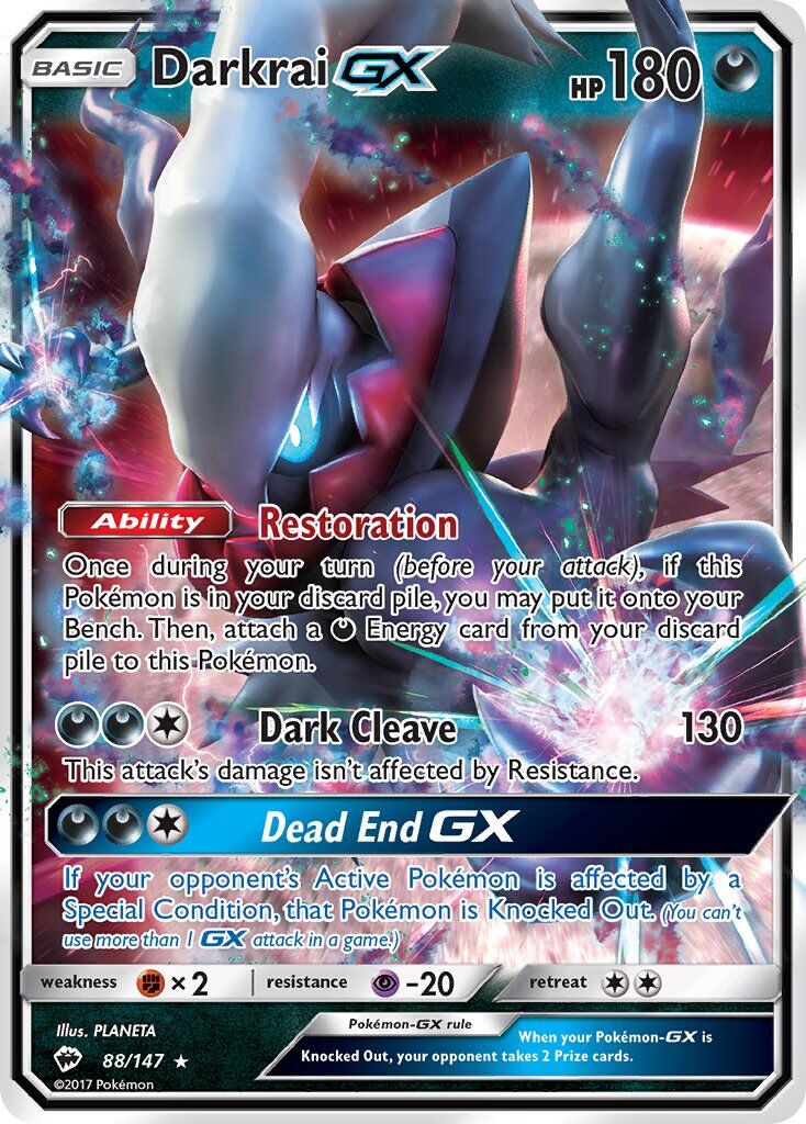 Darkrai-GX - 88/147 - EN Darkrai-GX - 88/147 - EN
