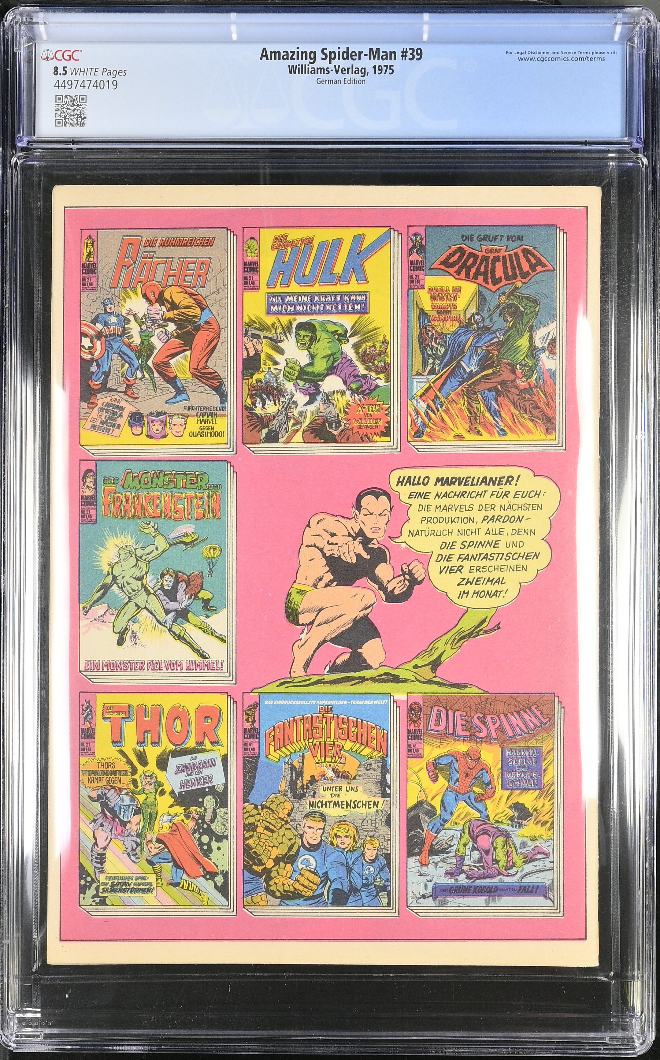 Amazing Spider-Man #39 CGC 8.5 Spinne #40 Williams