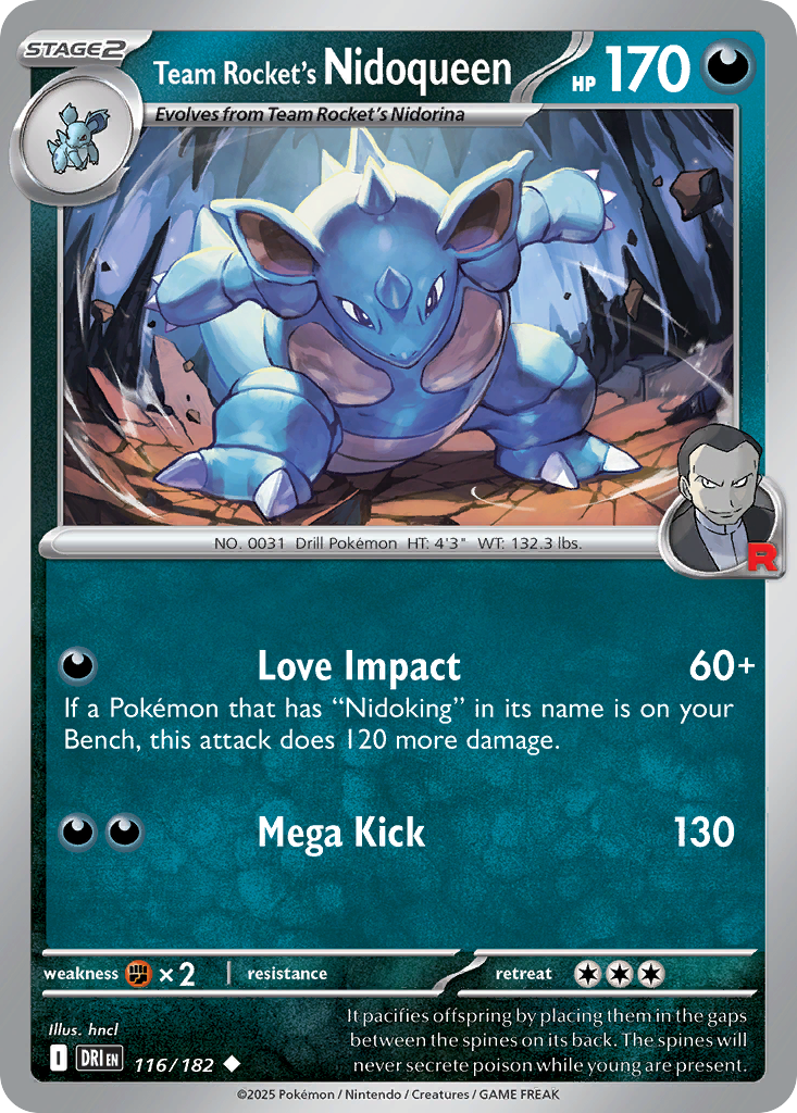 Team Rocket’s Nidoqueen - 116/182 - EN