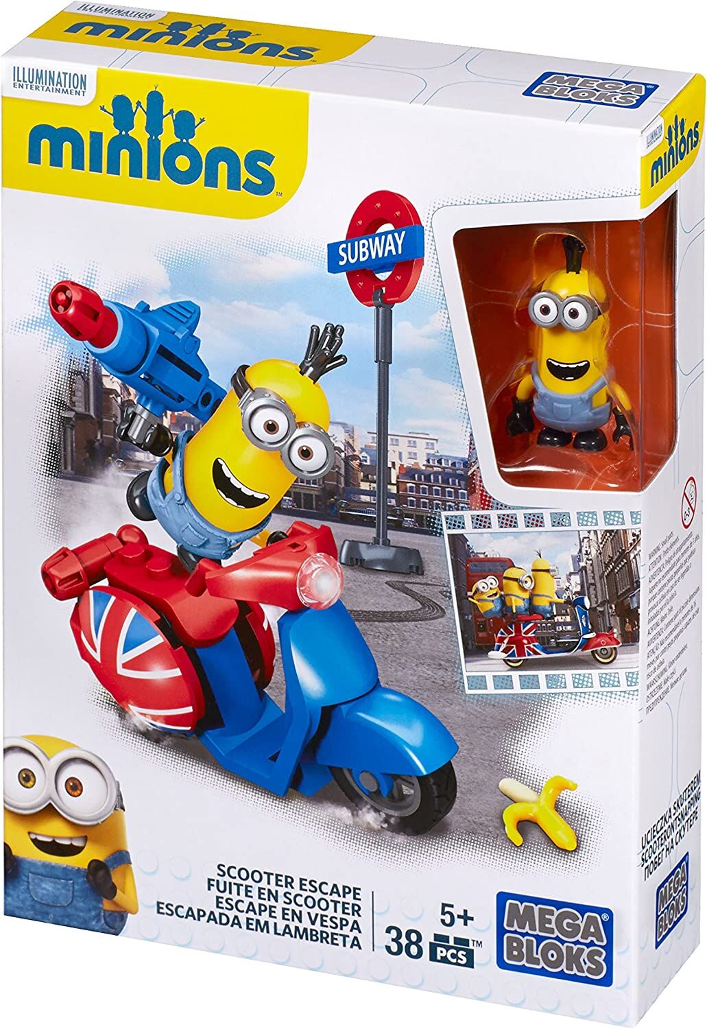 Minions Mega Bloks 38-Piece Construction Set, Scooter Escape