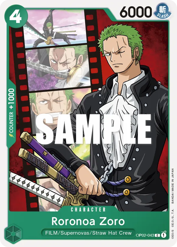 Roronoa Zoro - OP02-043 Roronoa Zoro - OP02-043