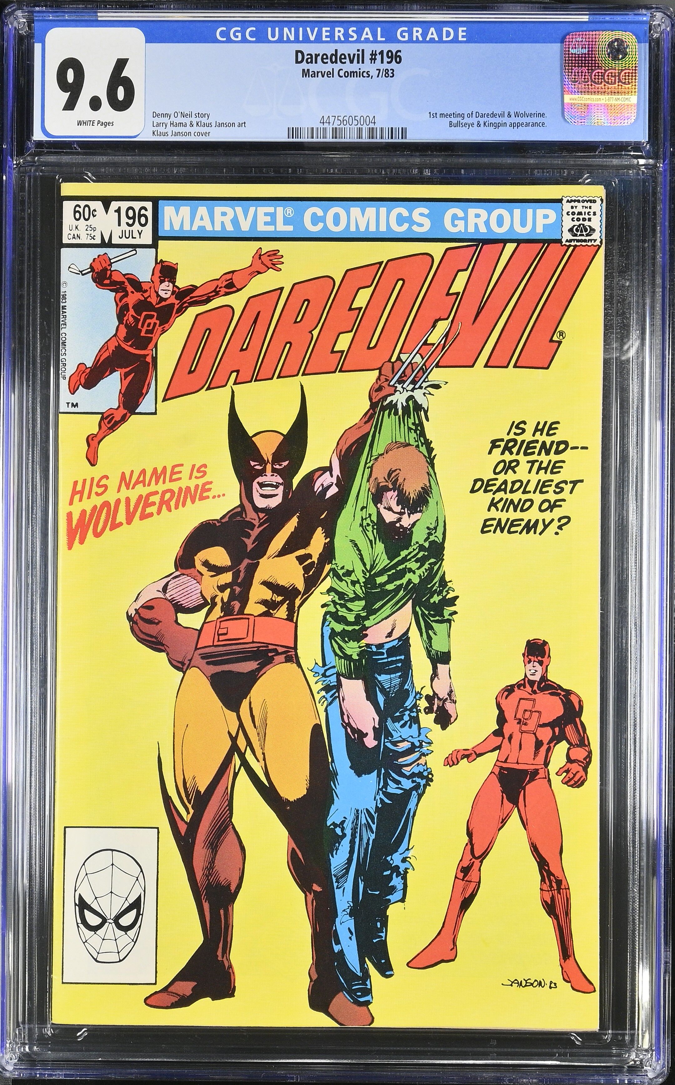 Daredevil #196 CGC 9.6 Daredevil #196 CGC 9.6