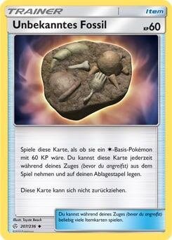 Unbekanntes Fossil 207/236 - Pokémon TCG