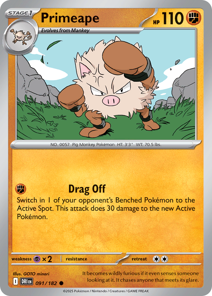 Primeape - 091/182 - EN