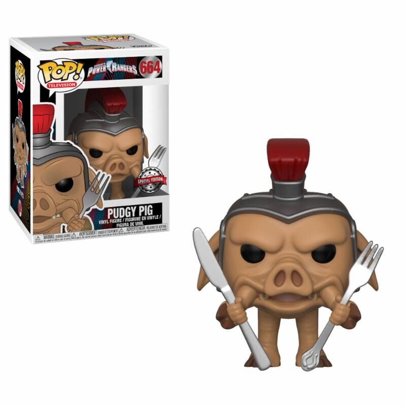 Power Rangers POP! TV Vinyl Figur Pudgy Pig GameStop Exclusive 9 cm