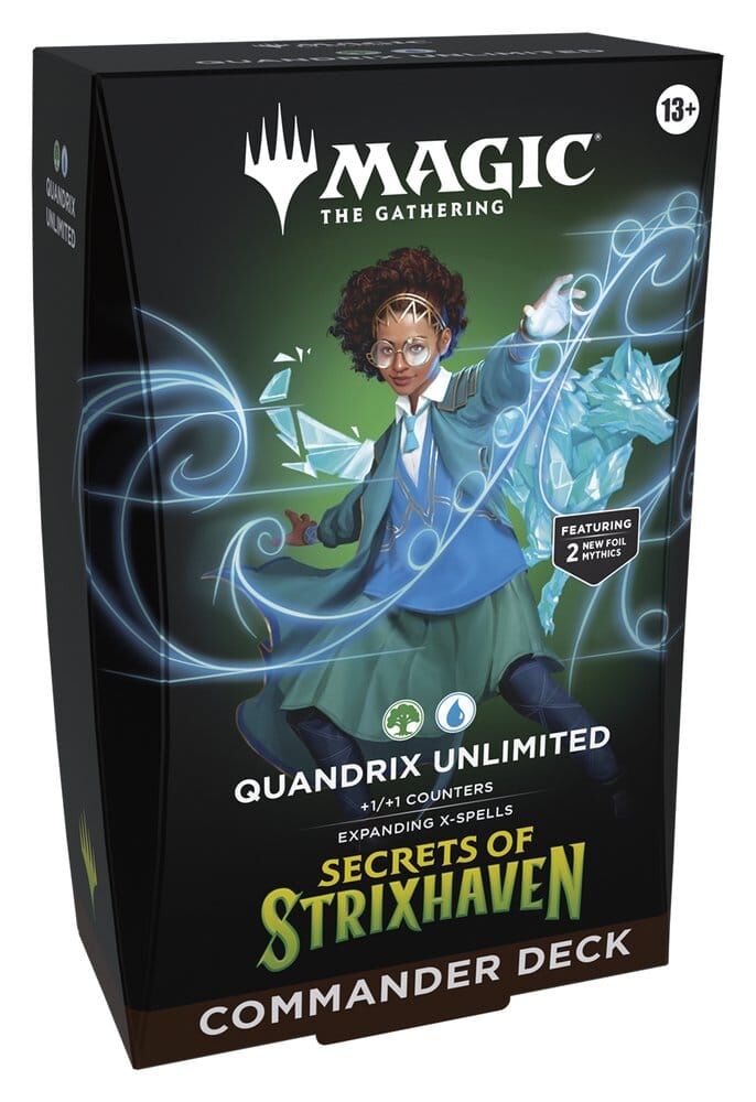Magic the Gathering Secrets of Strixhaven - Quandrix Unlimited Commander Deck - EN Magic the Gathering Secrets of Strixhaven - Quandrix Unlimited Commander Deck - EN