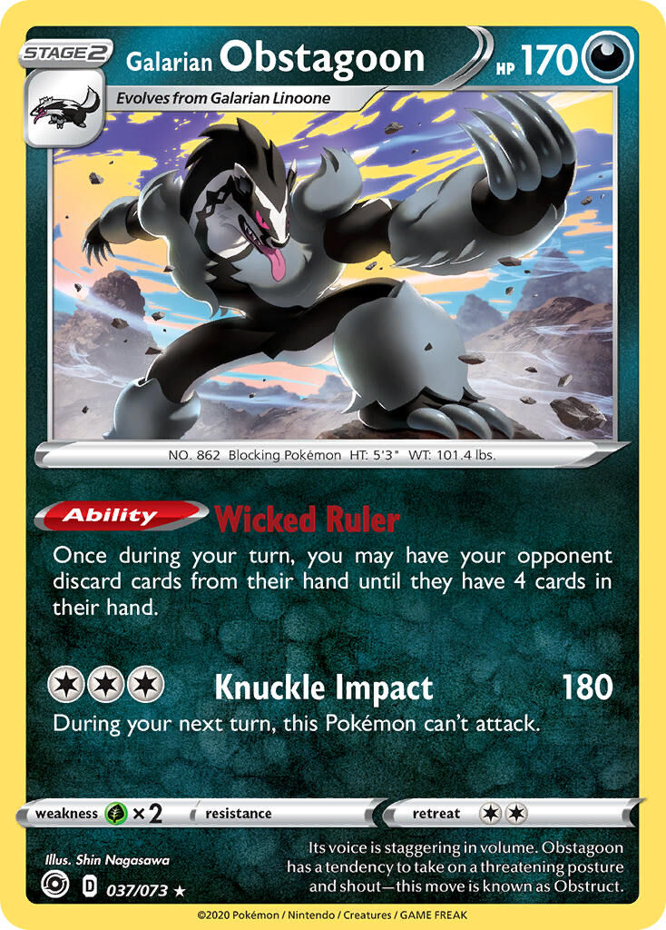 Galarian Obstagoon - 037/80 - EN Galarian Obstagoon - 037/80 - EN