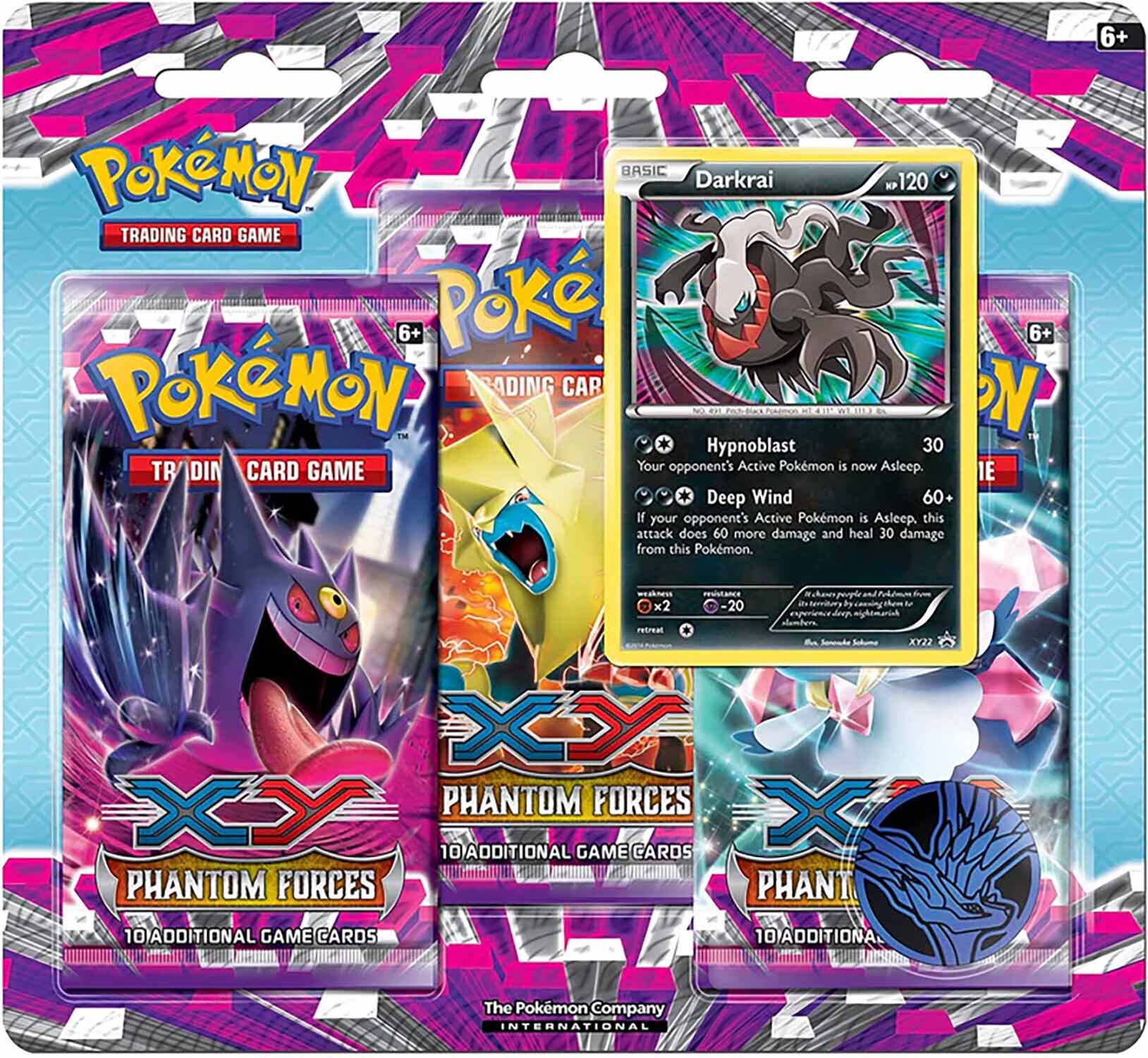Pokémon XY Phantom Forces 3-Pack Blister Darkrai - EN Pokémon XY Phantom Forces 3-Pack Blister Darkrai - EN