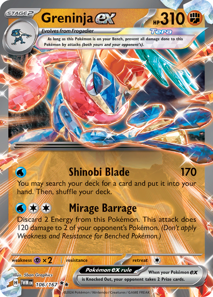 Greninja ex - 106/167 - EN Greninja ex - 106/167 - EN