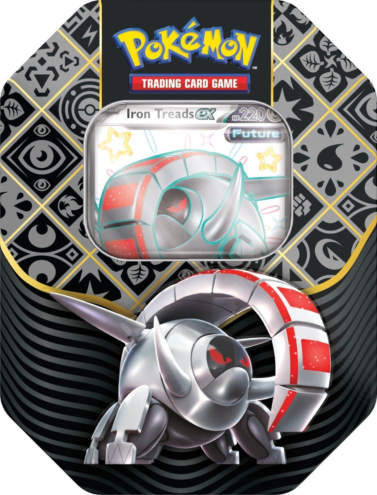 Pokémon TCG: Paldean Fates Iron Treads EX Tin - EN Pokémon TCG: Paldean Fates Iron Treads EX Tin - EN
