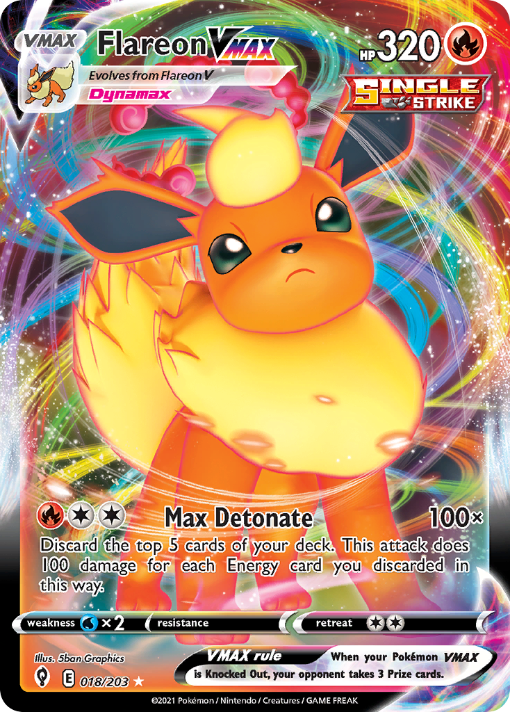 Flareon VMAX - 018/203 - EN Flareon VMAX - 018/203 - EN