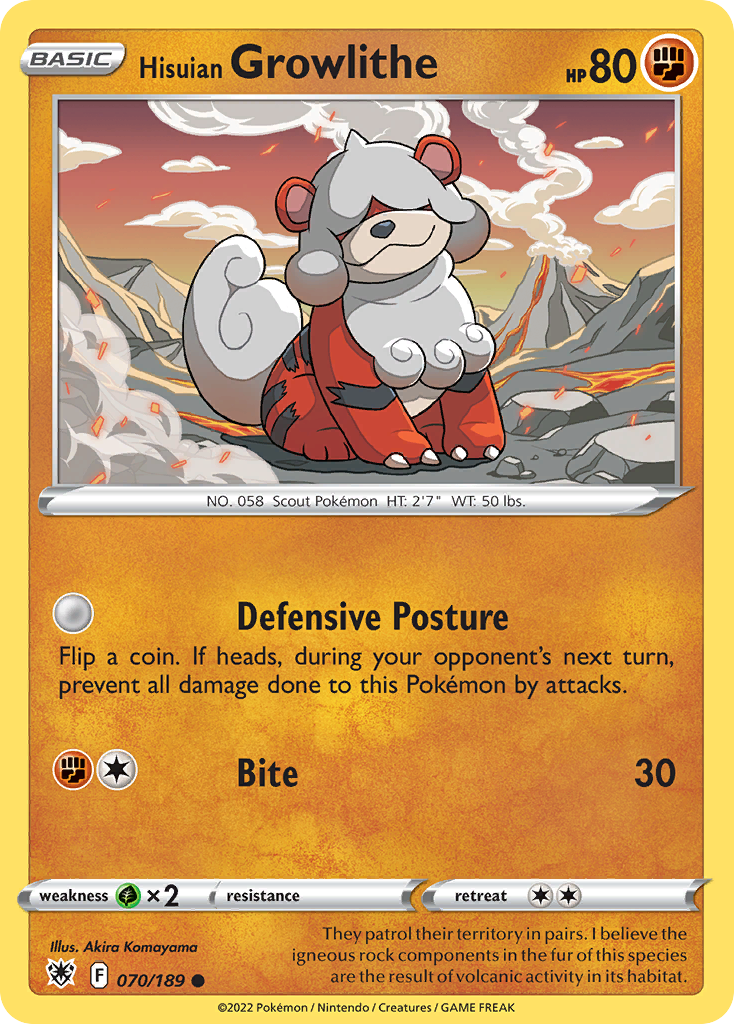 Hisuian Growlithe - 070/189 - EN Hisuian Growlithe - 070/189 - EN