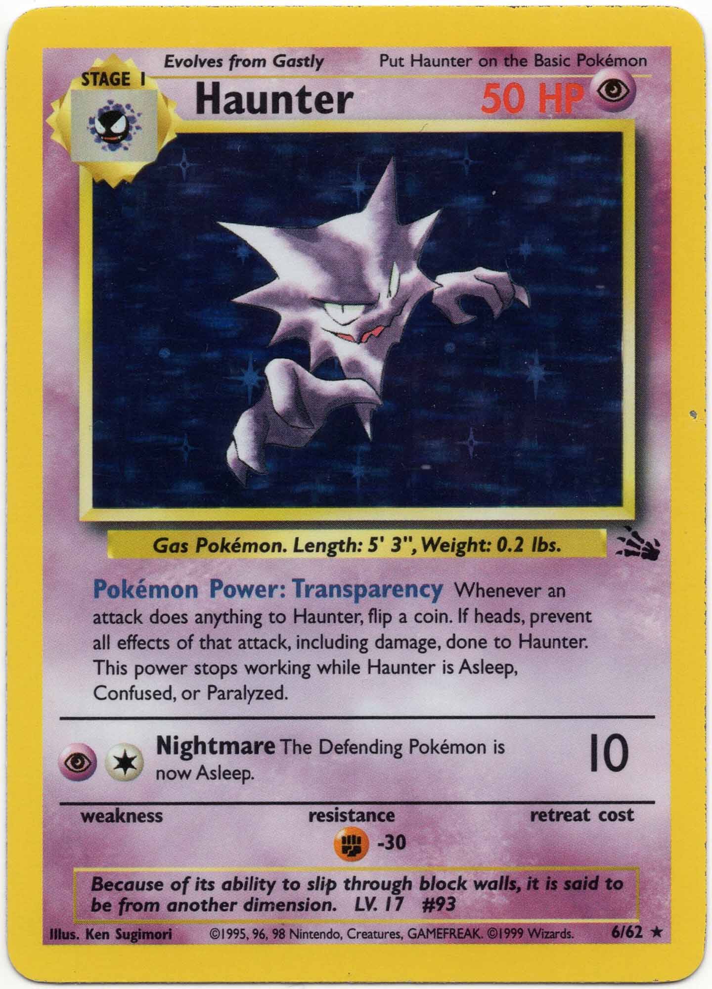 haunter-6-62-pokemon-tcg-near-mint Haunter - 6/62 - Pokemon TCG - Near Mint